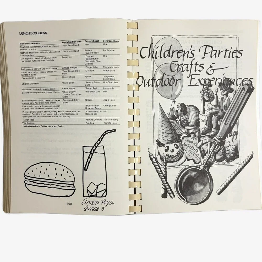 Vintage 1984 Culinary Arts & Crafts Cookbook Park Maitland School 1st Ed Florida